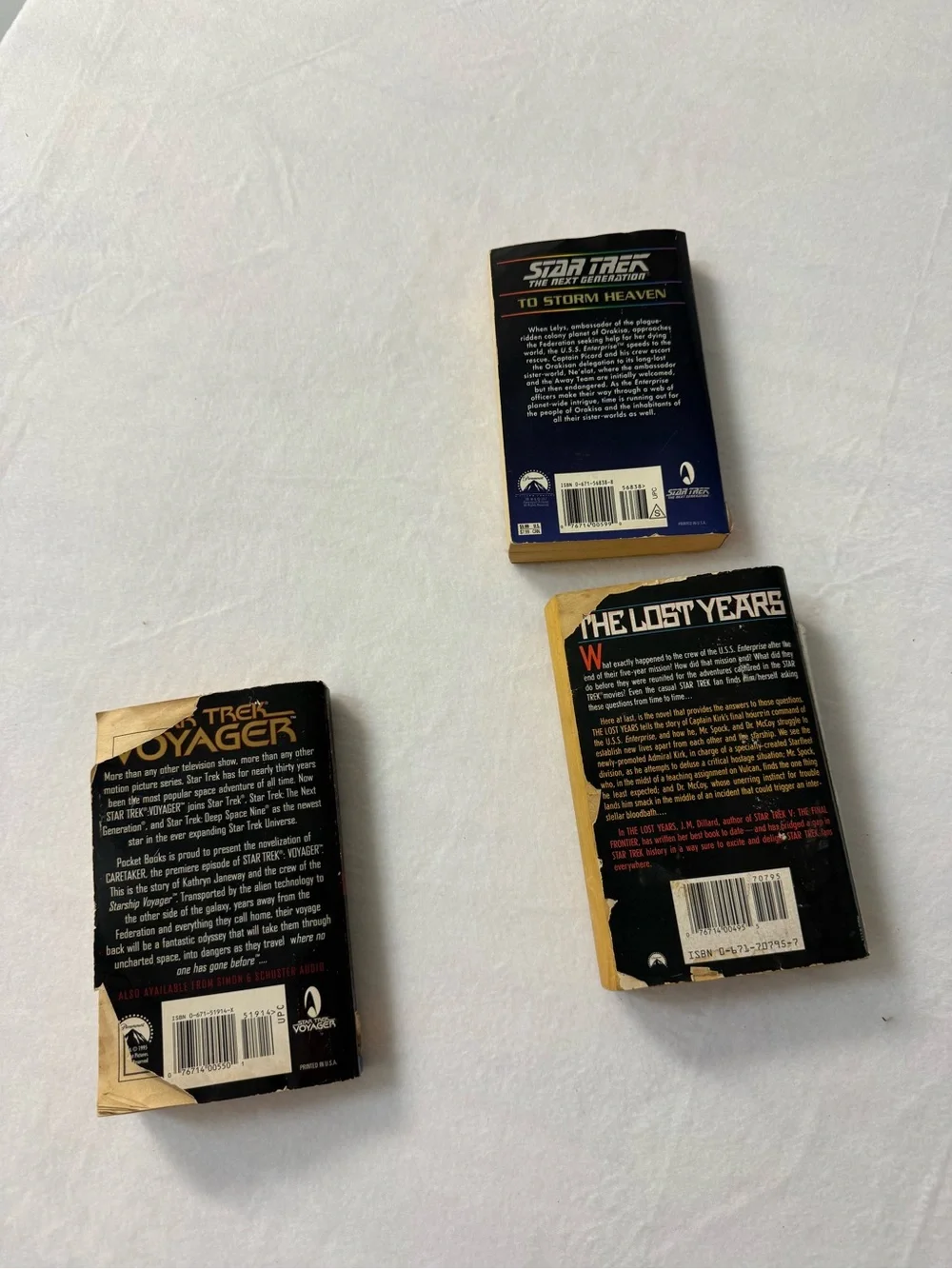 Star Trek Paperback Book Bundle - Black/Yellow Covers